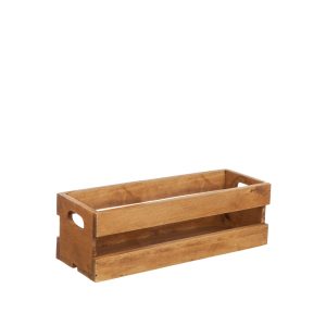 Trälåda med två handtag