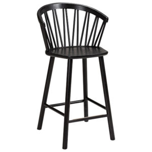 ZIGZAG Barstol Karm svartbetsad 63 cm