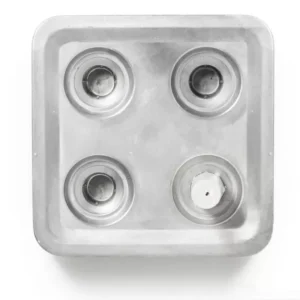 Stumpastaken fyran obehandlad aluminium