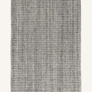 Ribb grå dörrmatta 60x90